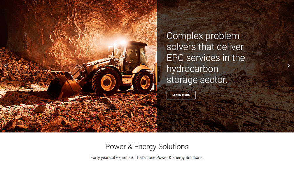The Lane Construction Corporation Launches Power & Energy Solutions Website